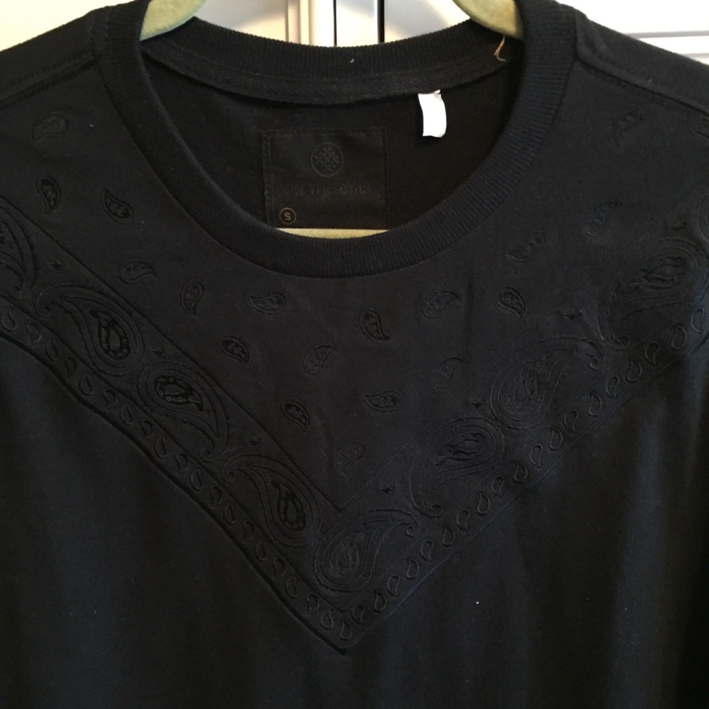 On the BYAS Black Bandana Collar Sweater